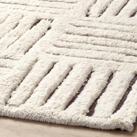 Moroccon Design Fully Handmade Hand Wool Rug